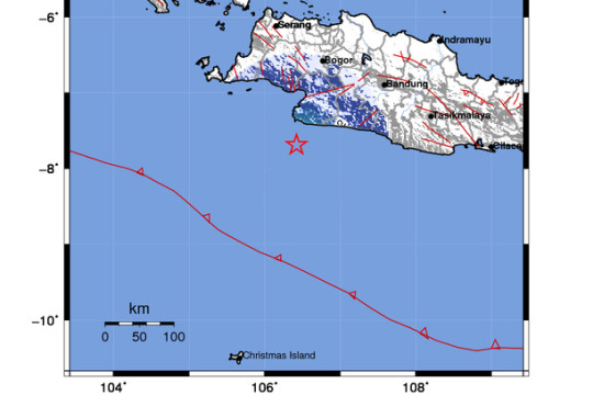 Sukabumi Diguncang Gempa M 4,6 Dengan Pusatnya di Laut