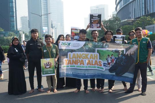 Asar Humanity Ajak Masyarakat di CFD HI untuk Peduli Pada Pendidikan Ujung Negeri