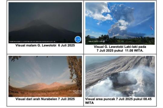 Lagi, Lewotobi Erupsi Dahsyat Hingga Muntahkan Abu Vulkanik ke Pemukiman