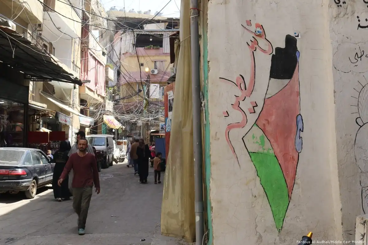 Refugees Camp Burj El Barajneh for Palestinians