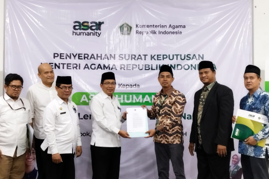 Sah! Asar Humanity Resmi Jadi LAZNAS, Siap Optimalkan Pengelolaan ZIS di Indonesia