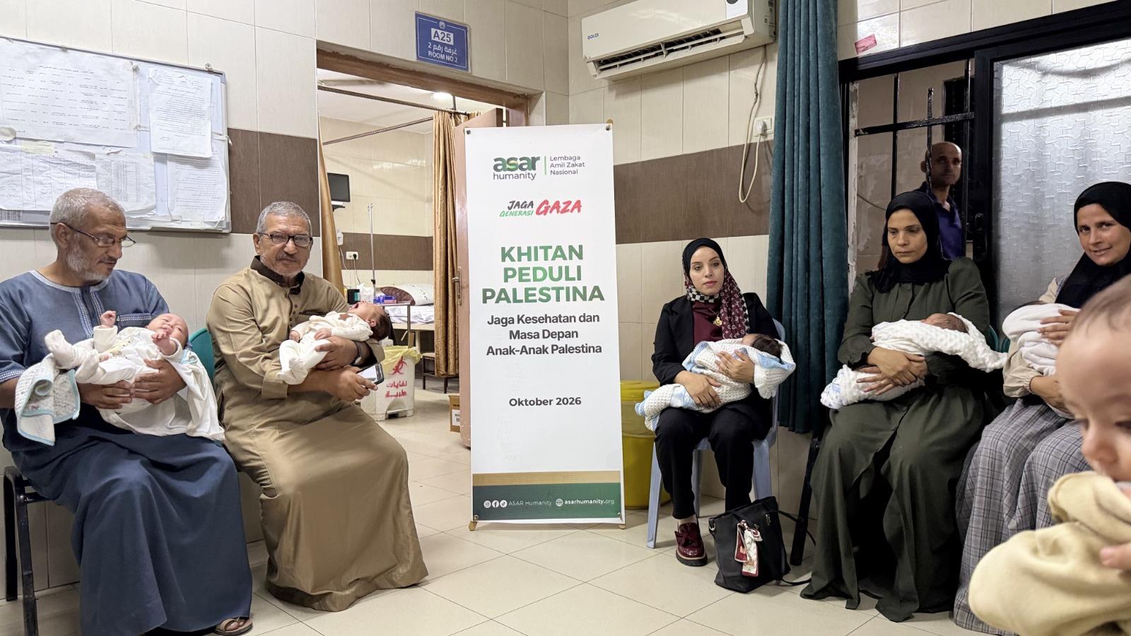 ASAR Humanity Berikan Layanan Khitan bagi 100 Anak Yatim di Gaza, Palestina