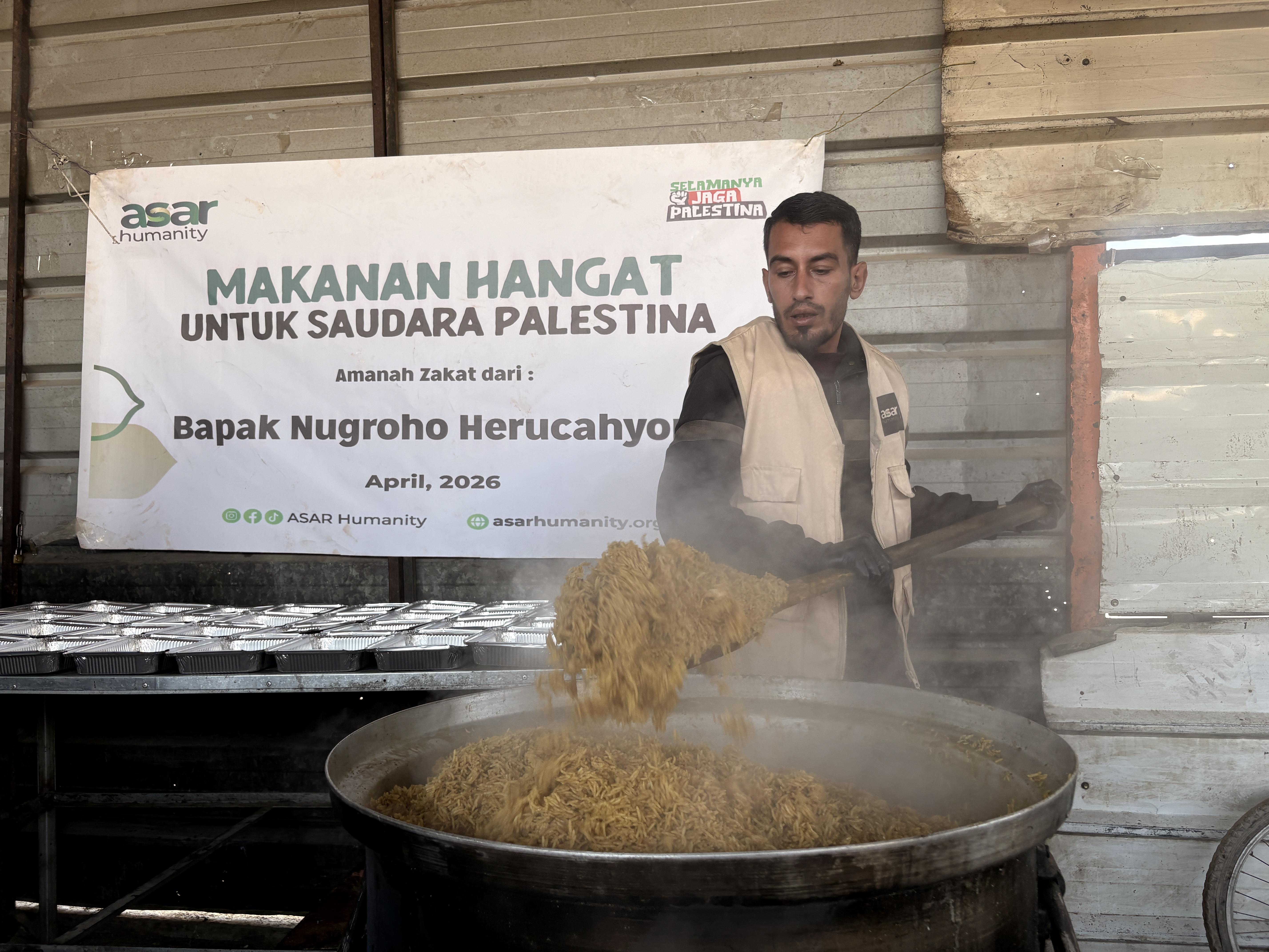 ASAR Humanity Salurkan 500 Makanan Siap Santap untuk Warga Gaza Selatan, Perkuat Komitmen Kemanusiaan di Palestina