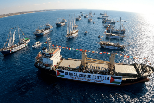 Kapal Global Sumud Flotilla Dicegat Israel, 11 Armada Hilang Kontak di Laut Mediterania