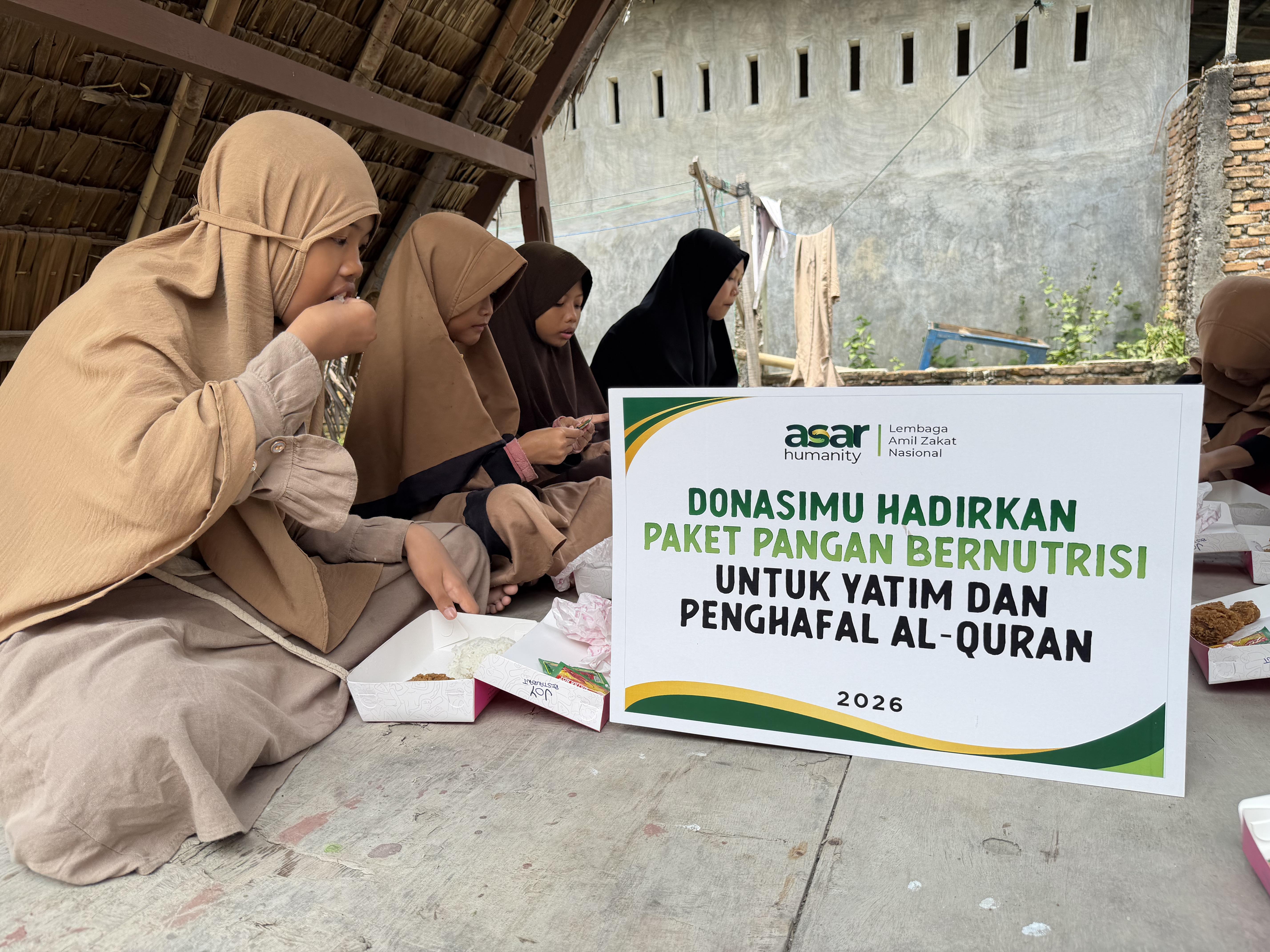 ASAR Humanity Salurkan 65 Paket Makanan untuk Yatim dan Penghafal Al-Qur’an di Deli Serdang