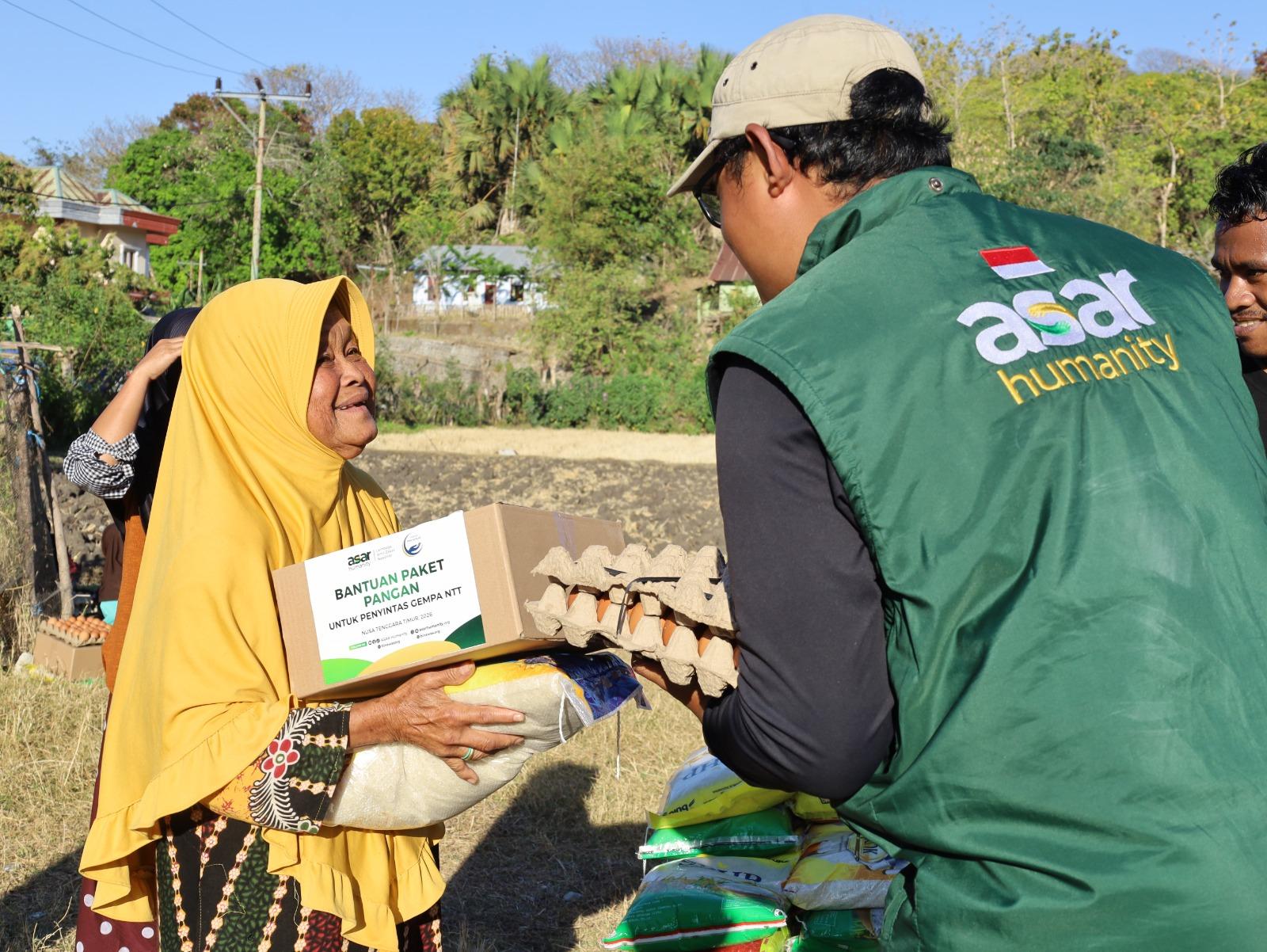 ASAR Humanity dan Yayasan Bina Akhlak Salurkan Bantuan Pangan untuk 400 Warga Terdampak Gempa di Manggarai
